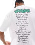 ASOS DESIGN unisex oversized license band t-shirt in white with Green Day album graphics