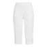 Real Size 19" Pull On 2 Pocket Stretch Capri Pant Women's M (8-10) White Cotton