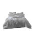 Фото #6 товара Ultra Soft Valatie Cotton Garment Washed Dyed Reversible 3 Piece Duvet Cover Set, California King