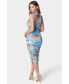 ფოტო #2 პროდუქტის Women's Floral Midi Mesh Dress