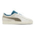 Фото #1 товара Puma Suede Play Paris Lace Up Mens White Sneakers Casual Shoes 39819002