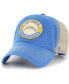 Men's Powder Blue, Natural Los Angeles Chargers Notch Trucker Clean Up Adjustable Hat