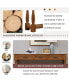 Фото #10 товара 63" Wood Console Table with Drawers & Shelf, Easy Assembly