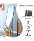 Фото #7 товара gray solid wood frame full-length mirror, dressing mirror, bedroom porch, decorative mirror, clothing store, floor standing large mirror, wall mounted.60"17"