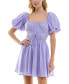 Фото #1 товара Платье с завязкой на талии B Darlin модель Puff-Sleeve - женское