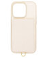 Women's Ivory Saffiano Leather iPhone 15 Case