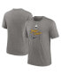 Фото #1 товара Men's Heather Charcoal Milwaukee Brewers City Connect Tri-Blend T-Shirt