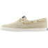 Sperry Pier Boat Sparkle Canvas Slip On Womens Beige Sneakers Casual Shoes STS8