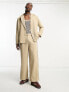 Фото #3 товара Reclaimed Vintage limited edition relaxed blazer with distressing in stone co-ord