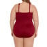 Фото #2 товара Embrace Your Curves Women's Plus Sloane Keyhole Front One Piece Swim Size S