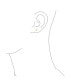 ფოტო #2 პროდუქტის Tiny Petite CZ Cubic Zirconia Accent Dainty Real 14K Yellow Gold Sunflower Daisy Flower Stud Earrings For Women Teen Secure Clutch Screw back
