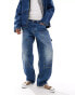 Фото #2 товара Weekday Sphere co-ord relaxed fit jeans with carpenter styling in blue