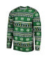 ფოტო #2 პროდუქტის Men's Green Colorado State Rams Swivel Long Sleeve T-shirt and Pants Sleep Set