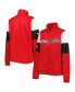 ფოტო #1 პროდუქტის Women's Red Chicago Bulls Change Up Full-Zip Track Jacket