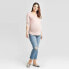 Over Belly Cropped Distressed Straight Maternity Jeans - Isabel Maternity by