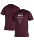 Фото #2 товара Men's Maroon Mississippi State Bulldogs Sideline Locker Tag Creator AEROREADY T-shirt