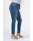 Фото #3 товара Plus Size High Rise Ankle Skinny Jeans