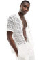 Фото #1 товара Another Influence knitted beach shirt in white