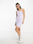 Nike Everyday Modern aysmmetric dress in oxygen purple