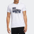 Фото #3 товара adidas 运动型格圆领短袖T恤 男款 白色 / Футболка Adidas T FT2823