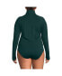 Фото #2 товара Plus Size Long Sleeve Rash Guard Cover-up UPF 50