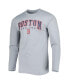 ფოტო #3 პროდუქტის Men's Navy, Gray Boston Red Sox Breakthrough Long Sleeve Top and Pants Sleep Set