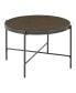 Carlo Round Coffee Table with Wooden Top