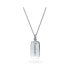 Фото #3 товара Bling Jewelry small Engravable Inspirational Word Live Love Laugh Dog Tag Pendant Necklace For Teen Women .925 Sterling Silver