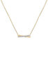 ფოტო #1 პროდუქტის Diamond Crisscross Bar 18" Pendant Necklace (1/10 ct. t.w.) in Gold Vermeil, Created for Macy's