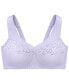 Фото #4 товара Women's Full Figure Plus Size MagicLift Cotton Wirefree Support Bra