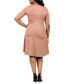 Plus Size Knee Length Dress