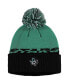 Фото #1 товара Men's Kelly Green, Black Dallas Stars Cold.Rdy Cuffed Knit Hat with Pom