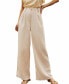 ფოტო #1 პროდუქტის Women's Apricot Tonal Stripe Straight Leg Trousers