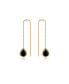 ფოტო #1 პროდუქტის Barely There 18K Gold Plated Threaders