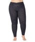 ფოტო #1 პროდუქტის Plus Size SoftKnit Crossover-Waist Leggings