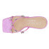 Фото #4 товара COCONUTS by Matisse Levi Rhinestone Block Heels Womens Purple Casual Sandals LE