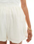 Фото #3 товара Sixth June co-ord linen relaxed short in white