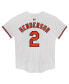 ფოტო #2 პროდუქტის Preschool Gunnar Henderson White Baltimore Orioles Home Game Jersey