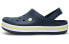 Фото #1 товара Сандалии Crocs Crocband легкие и прочные для мужчин и женщин, голубые с желтым