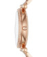 ფოტო #3 პროდუქტის Women's Carlie Rose Gold-Tone Stainless Steel Bracelet Watch 35mm