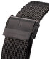 ფოტო #8 პროდუქტის Men's Lilienthal 1 Fire Black Stainless Steel Mesh Watch 42mm