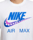 Men's Sportswear Athletic-Fit Air Max Logo Graphic T-Shirt Белый, S - фото #5