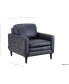 Фото #10 товара CLOSEOUT! Locasta 35" Tufted Leather Arm Chair, Created for Macy's