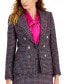 Фото #3 товара Women's Fringed Tweed Blazer