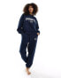 4th & Reckless A pollo lounge sweatshirt in navy