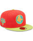 Фото #3 товара Men's Red, Neon Green Boston Red Sox Lava Highlighter Combo 59Fifty Fitted Hat