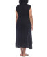 Фото #2 товара Plus Size Front Slit Cover-Up Maxi Dress