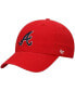 ფოტო #1 პროდუქტის Men's '47 Red Atlanta Braves Team Clean Up Adjustable Hat