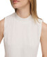 Фото #4 товара Women's Plisse Mock-Neck Sleeveless Top