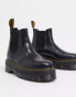 Фото #1 товара Dr Martens 2976 flatform chelsea boots in black